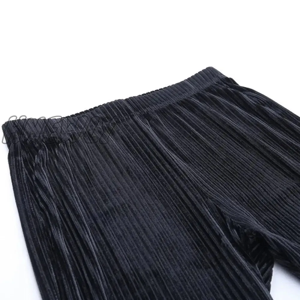 Hnewly Goth Dark Vintage Streetwear Women Pants Flare Harajuku egirl Aesthetic Emo Grunge Female Trousers Y2k Spring Gothic Alt Clothes