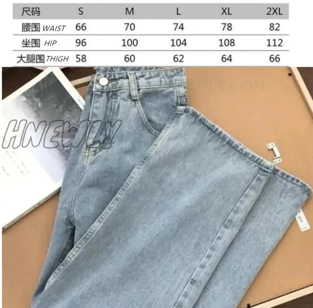 Hnewly Pants Women Casual Hippie Denim Trousers Khaki Solid Baggy Low Waist Mom Jeans Women Vintage Y2k 90s Grunge Streetwear