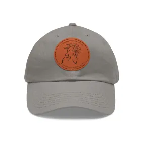 Horse Lover Cap with Leather Patch (Round)