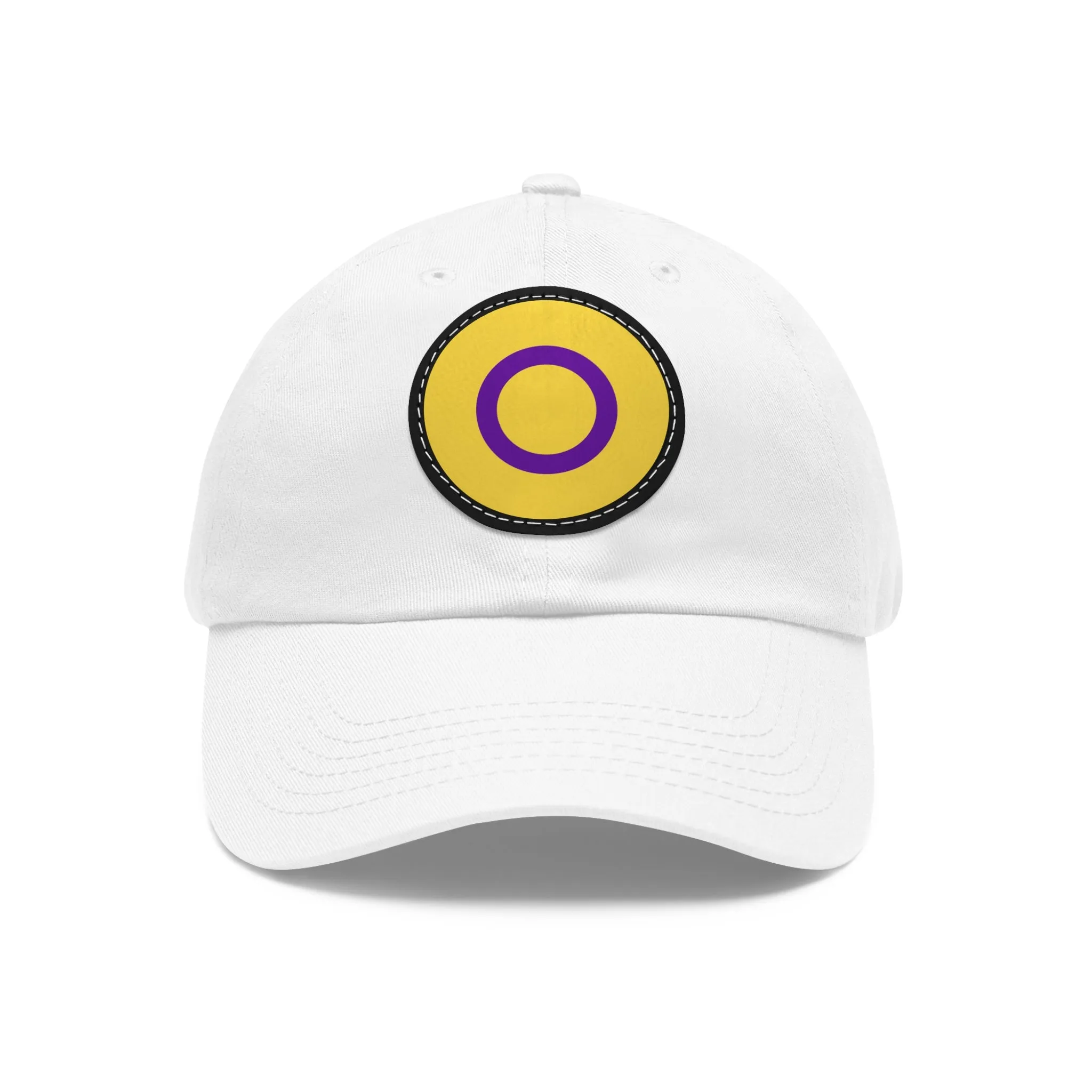 Intersex Pride Hat with Round Patch