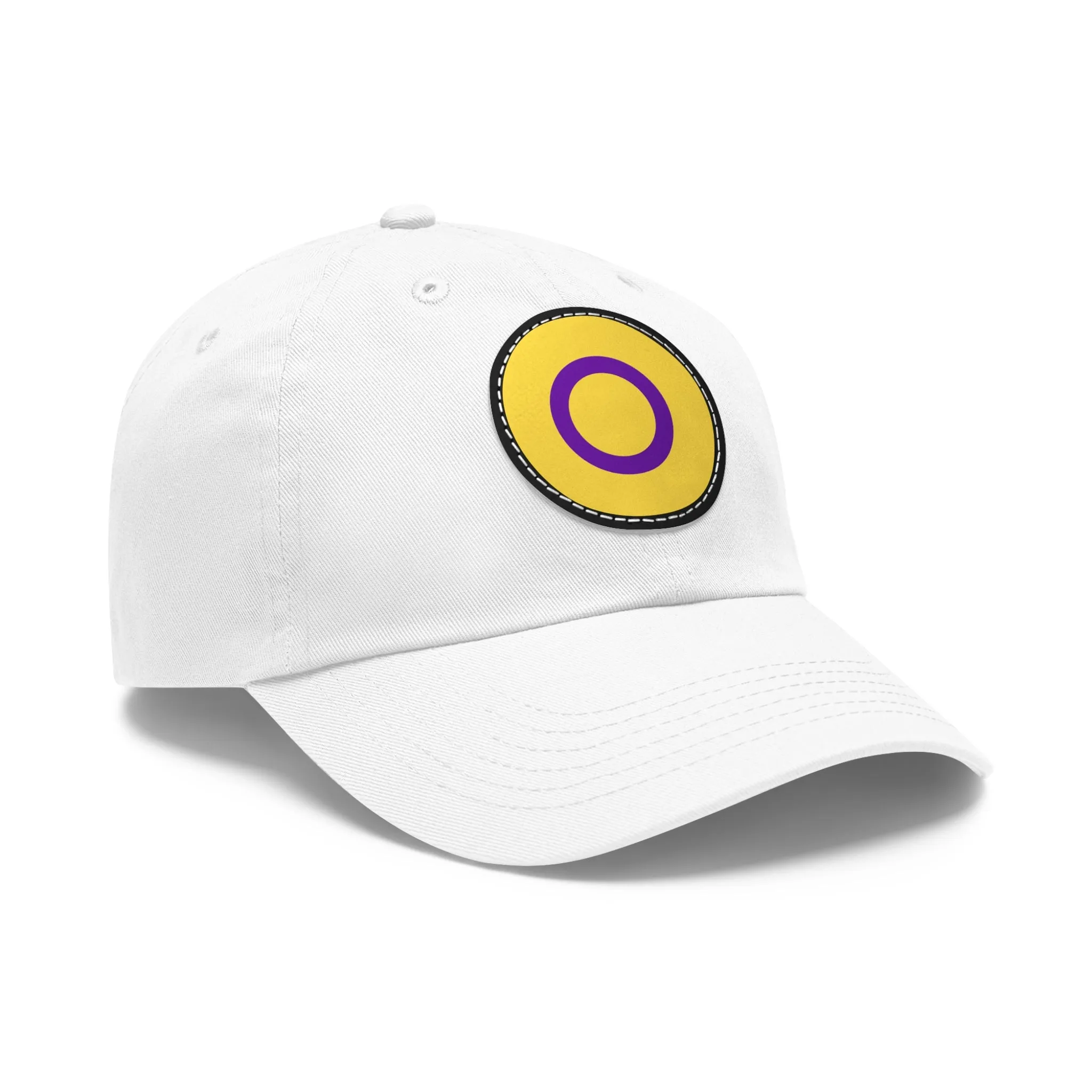 Intersex Pride Hat with Round Patch