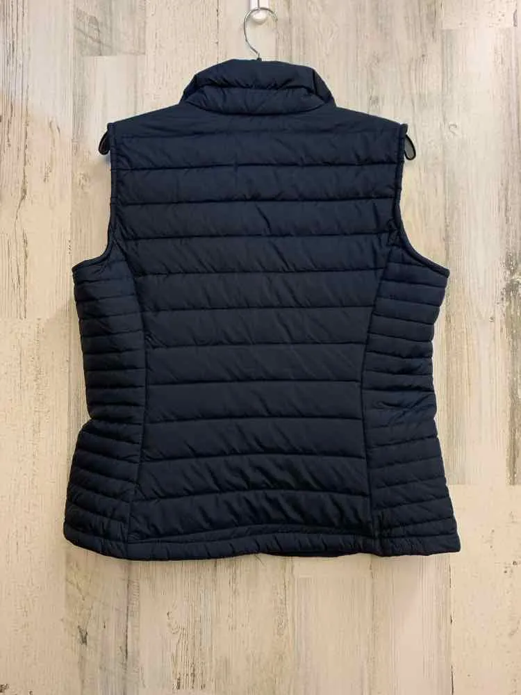 LA COALITION Tops Size L Navy PUFFER VEST Vest