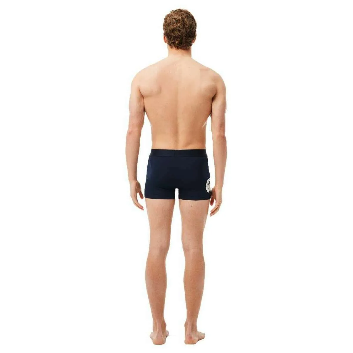 Lacoste Croc Waist 3 Pack Trunks - Navy/Blue/Silver