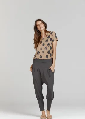 Lana Drop-Crotch Bamboo Pant - Steel