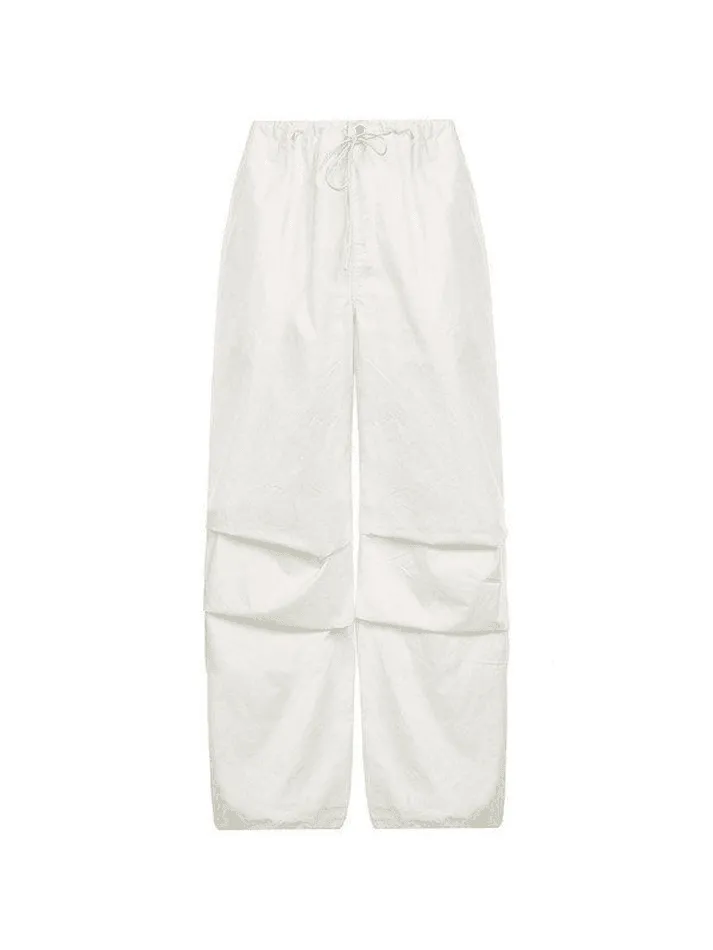 LANFUBEISI - Size Friendly Low Waist Parachute Cargo Pants