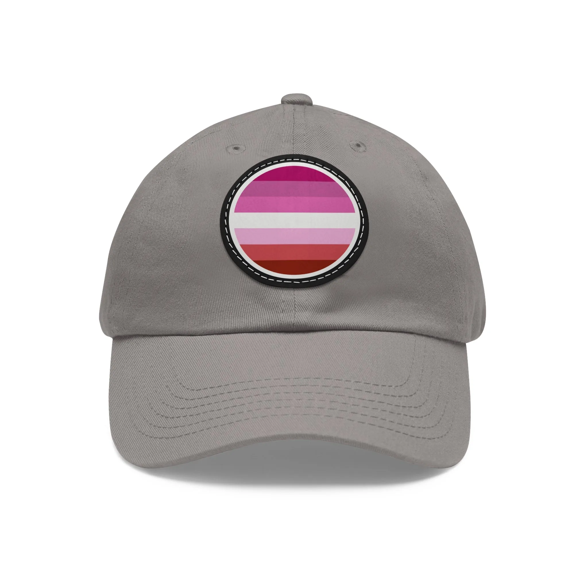 Lesbian Pride Hat with Round Patch