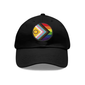 LGBTQ Intersex Progress Pride Hat with Round Patch