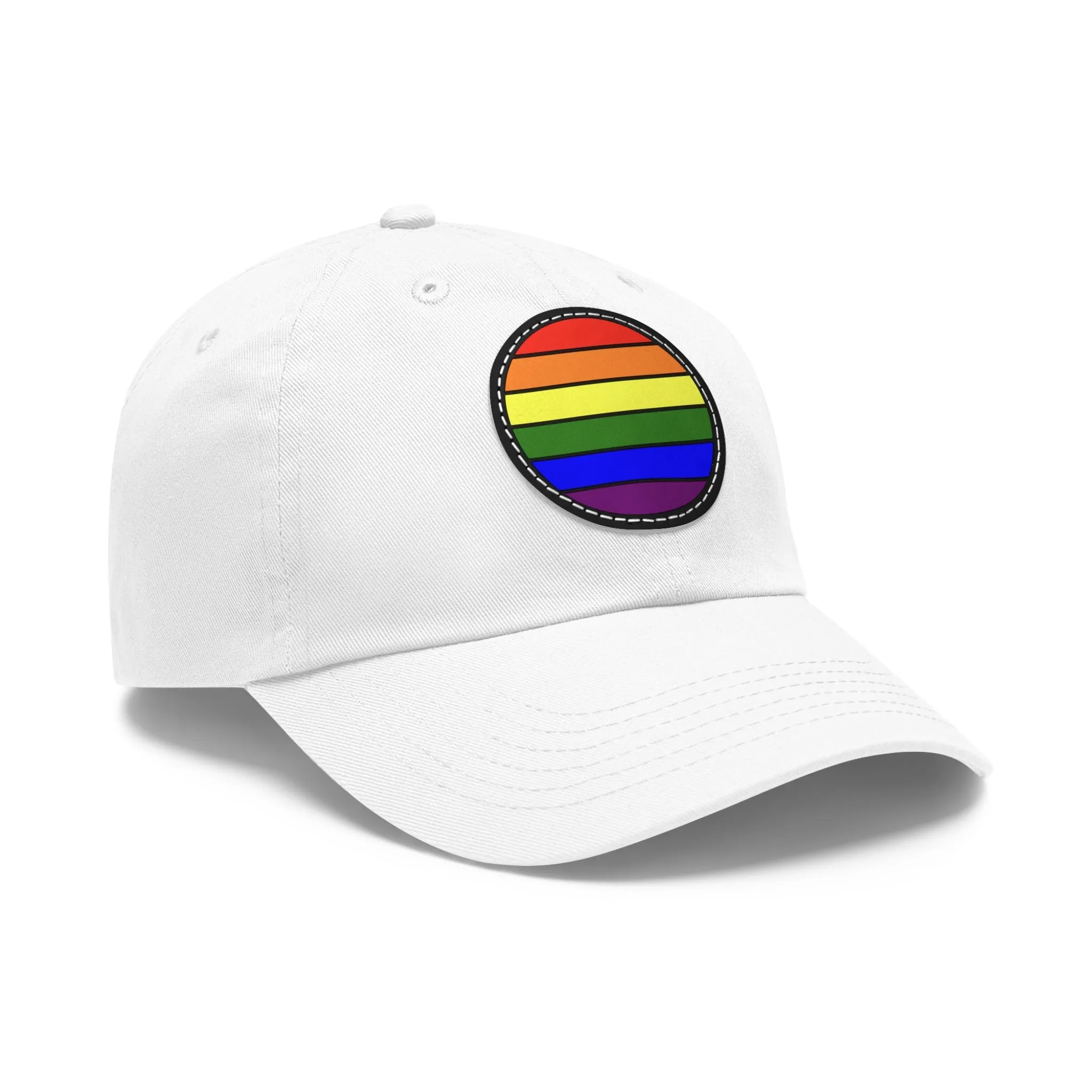 LGBTQ Pride Hat with Round Patch