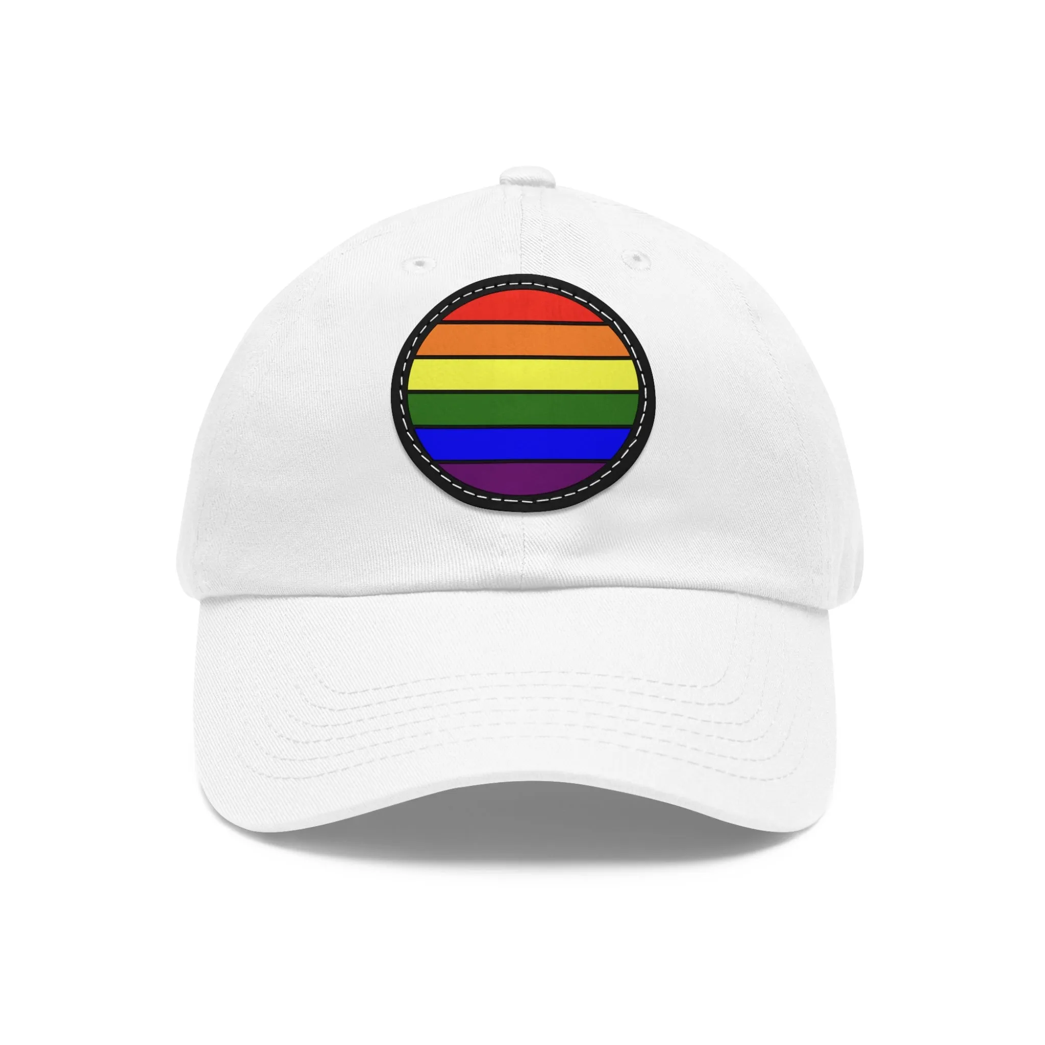 LGBTQ Pride Hat with Round Patch