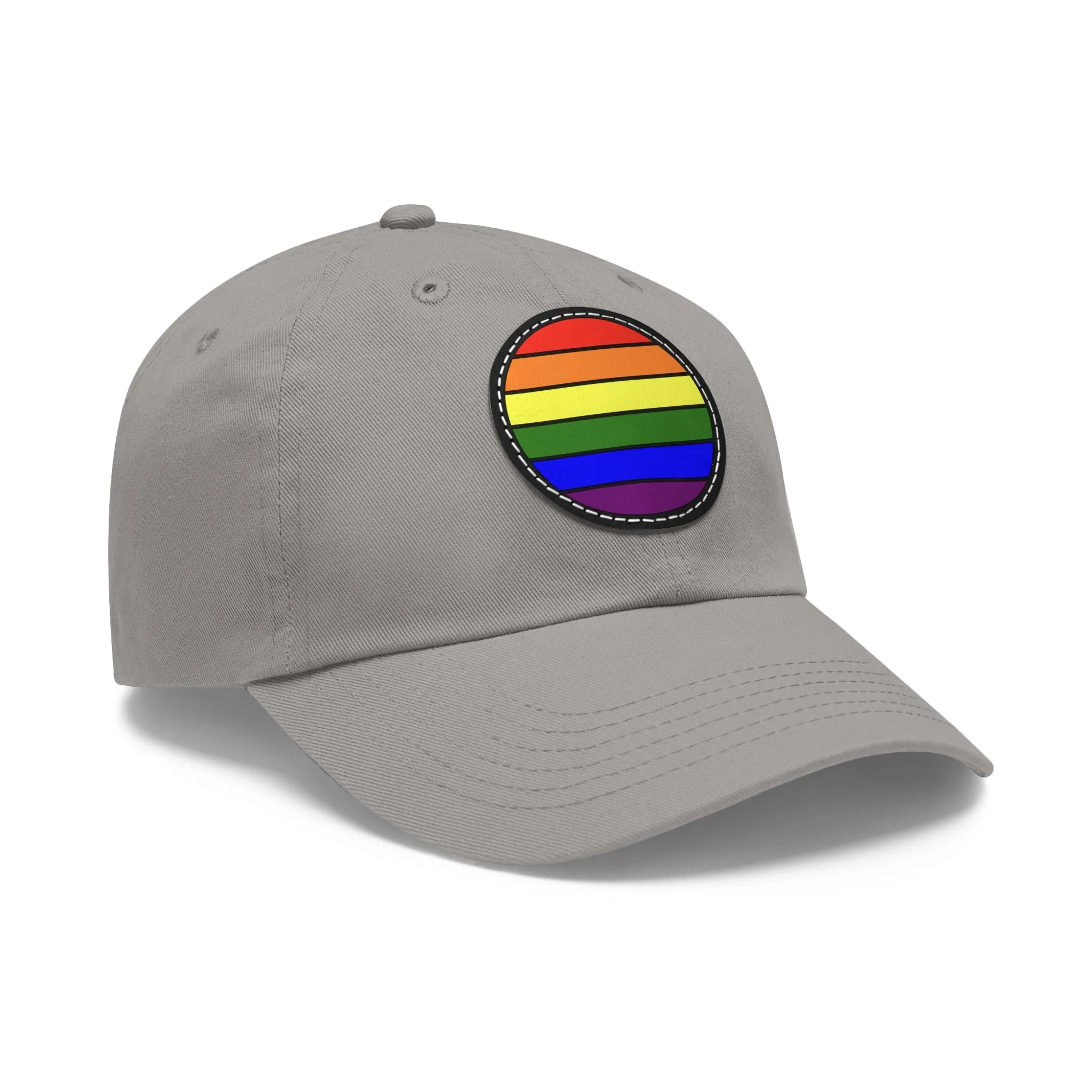 LGBTQ Pride Hat with Round Patch
