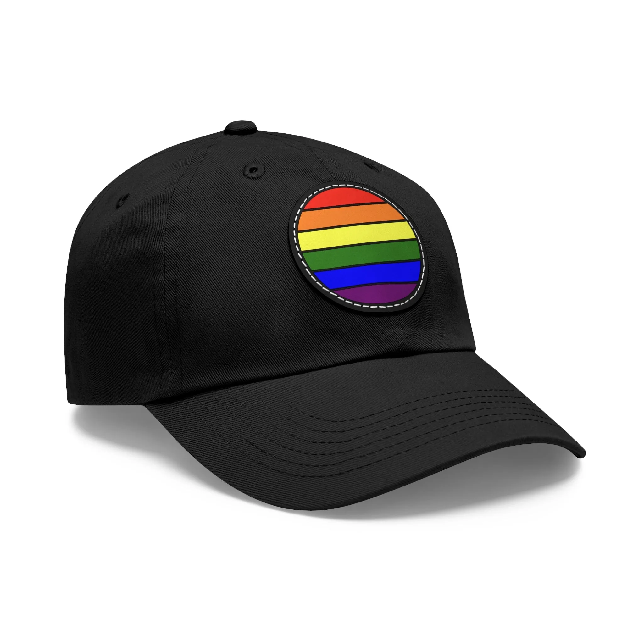 LGBTQ Pride Hat with Round Patch