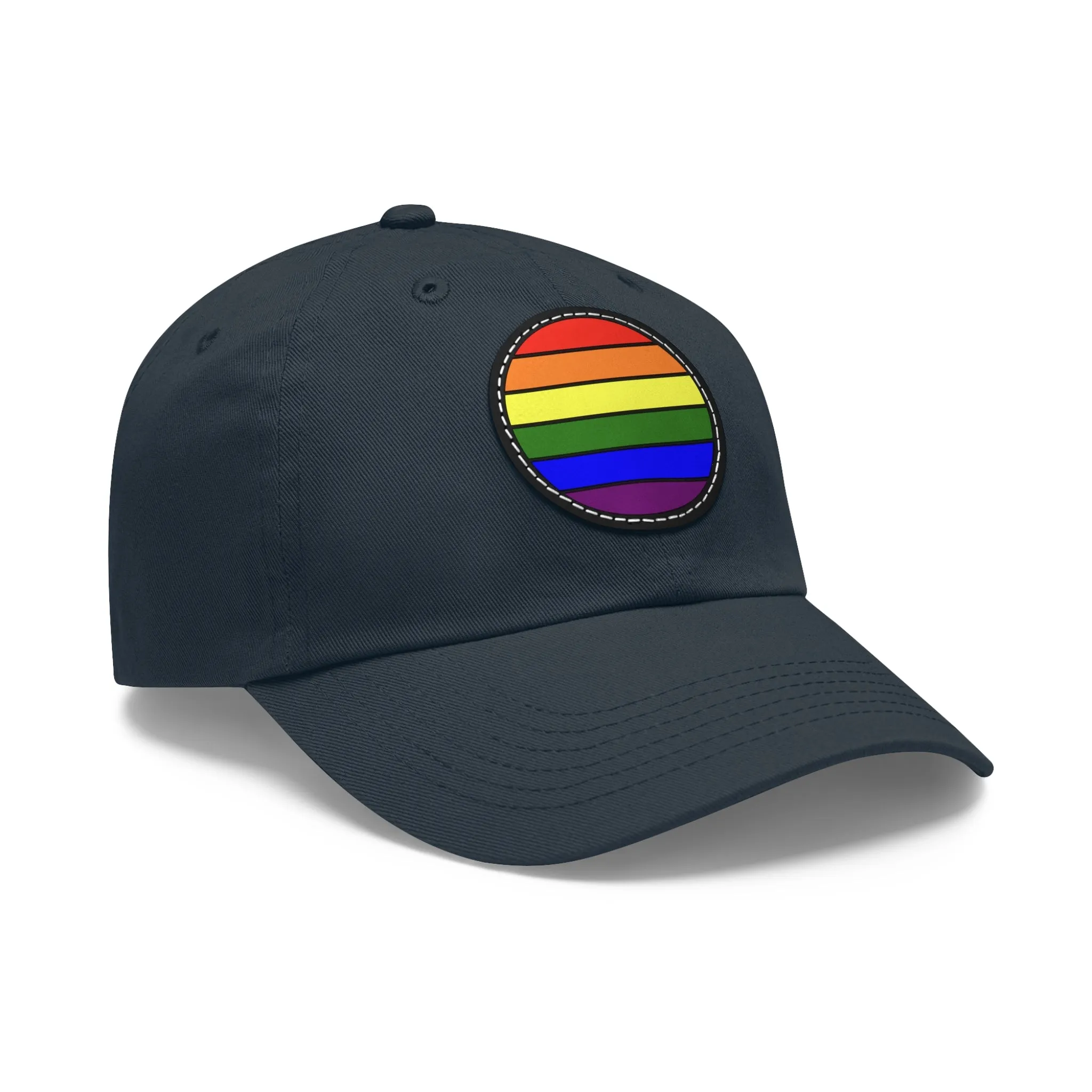 LGBTQ Pride Hat with Round Patch