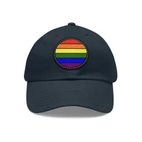 LGBTQ Pride Hat with Round Patch