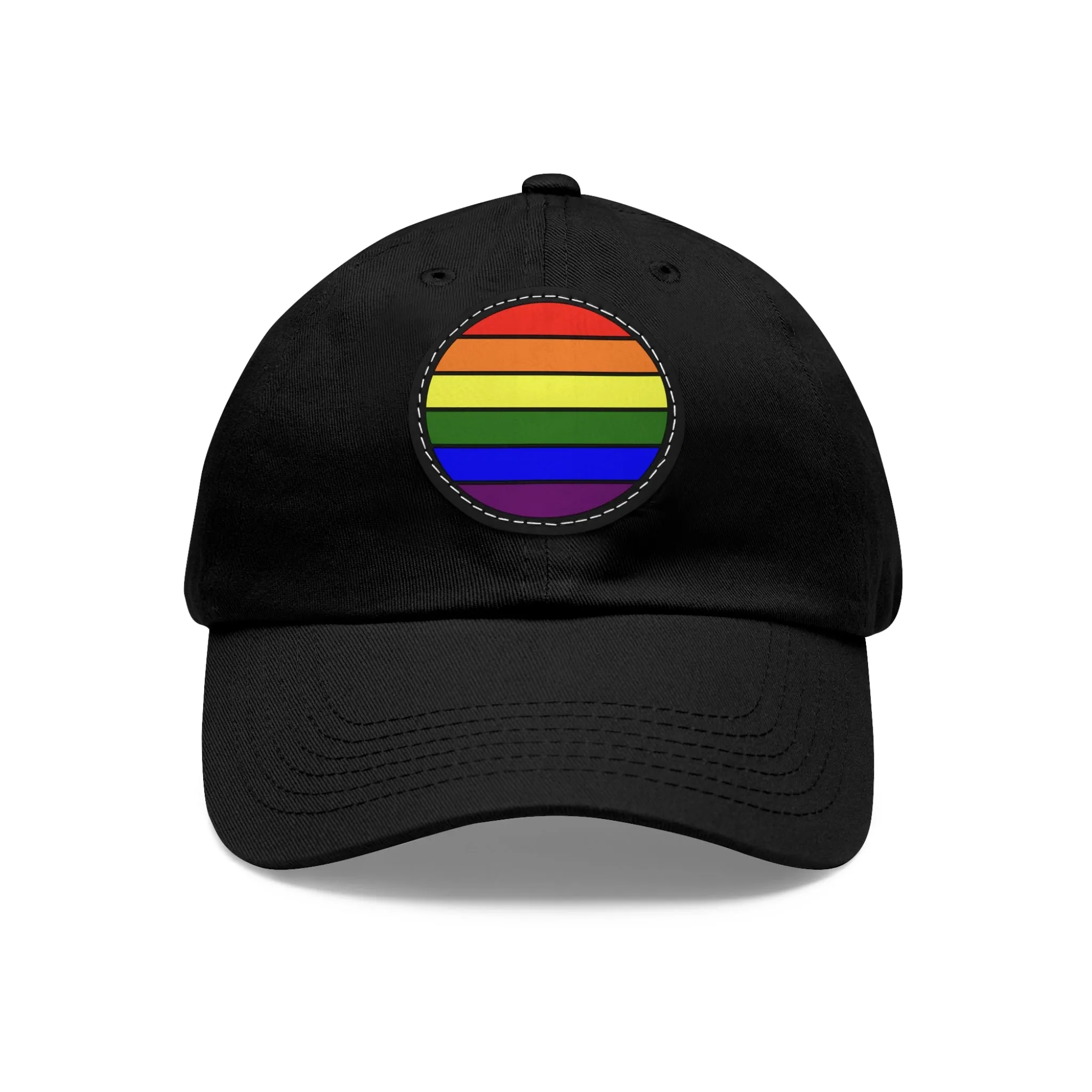 LGBTQ Pride Hat with Round Patch
