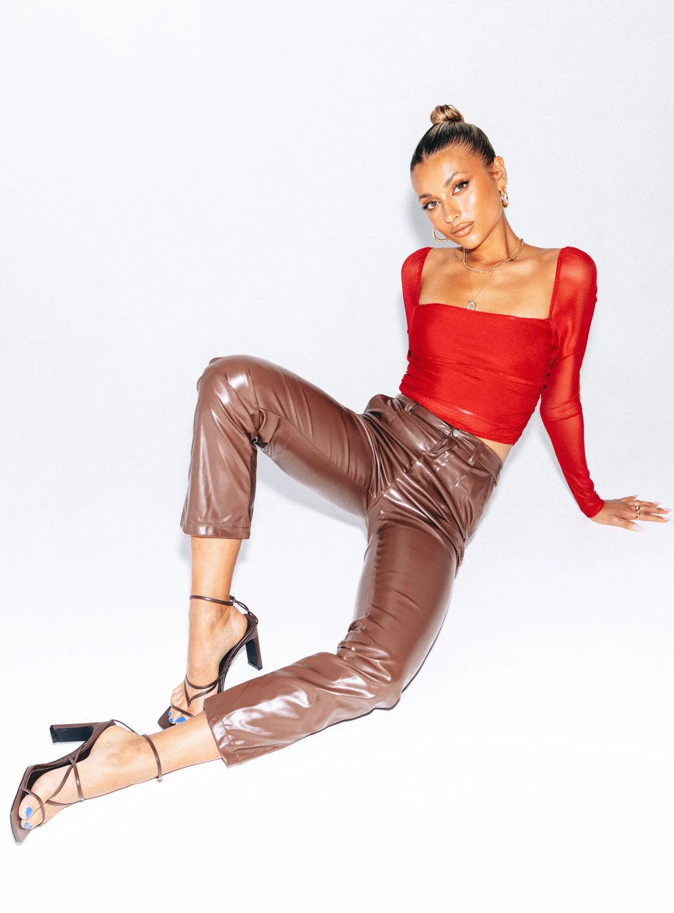 Love Lies Pants Brown