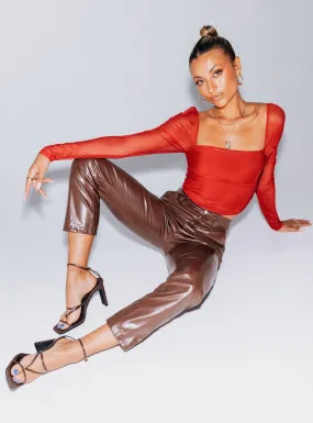 Love Lies Pants Brown