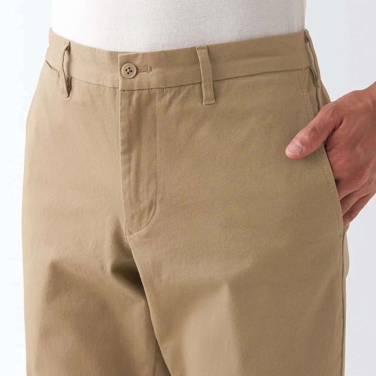 Men's 4-Way Stretch Chino Slim Pants Inseam 85cm
