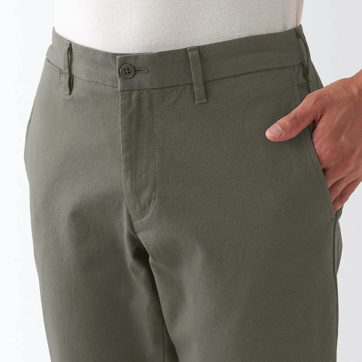 Men's 4-Way Stretch Chino Slim Pants Inseam 85cm