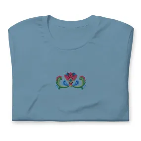 Norwegian Rosemaling Embroidered T-Shirt