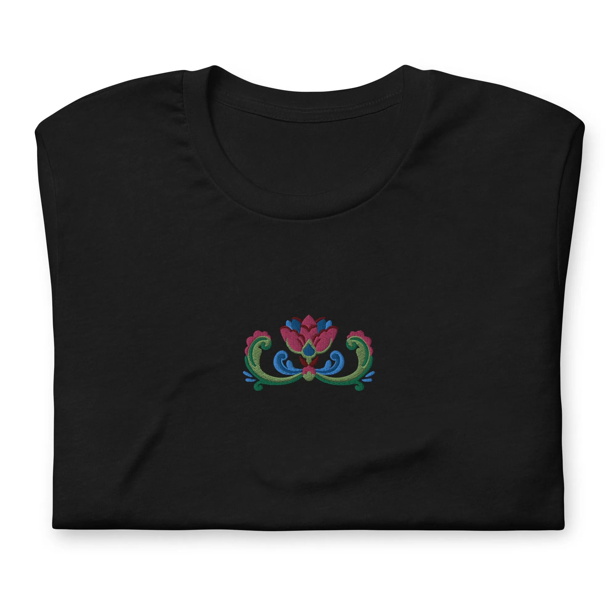 Norwegian Rosemaling Embroidered T-Shirt