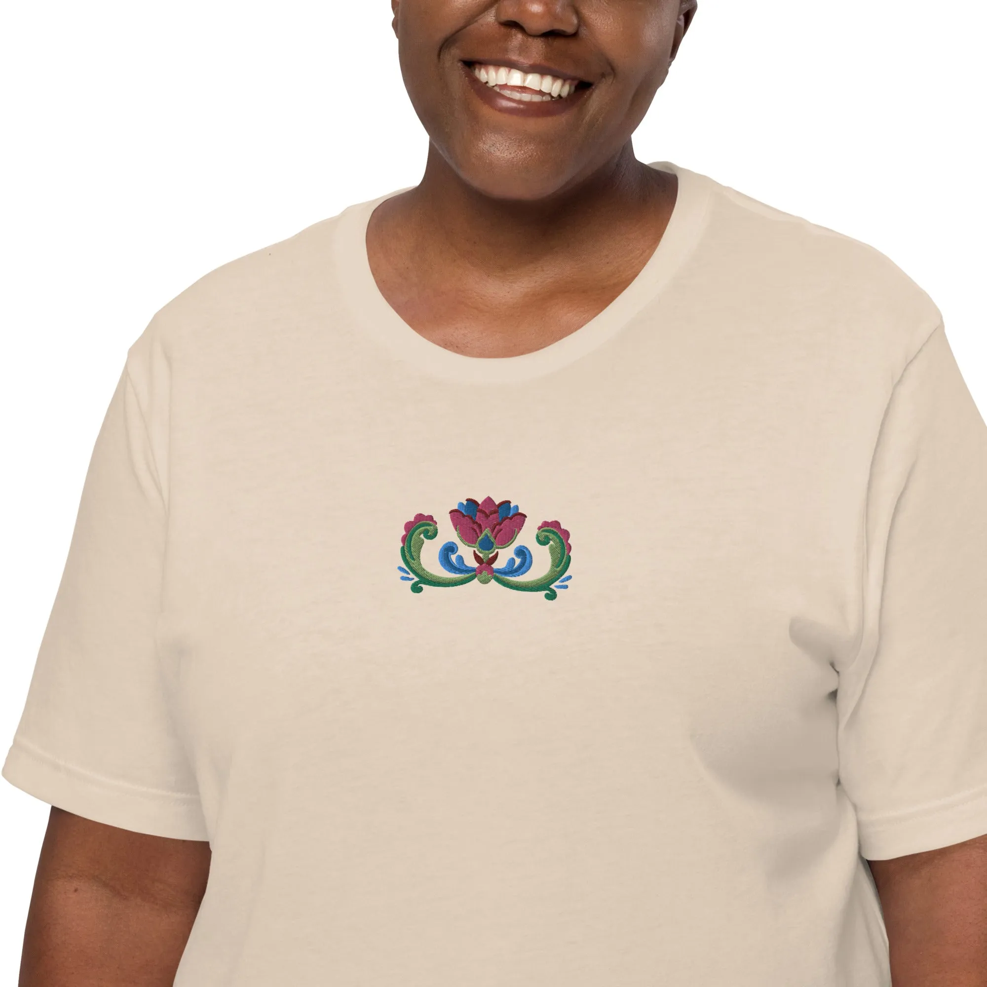 Norwegian Rosemaling Embroidered T-Shirt