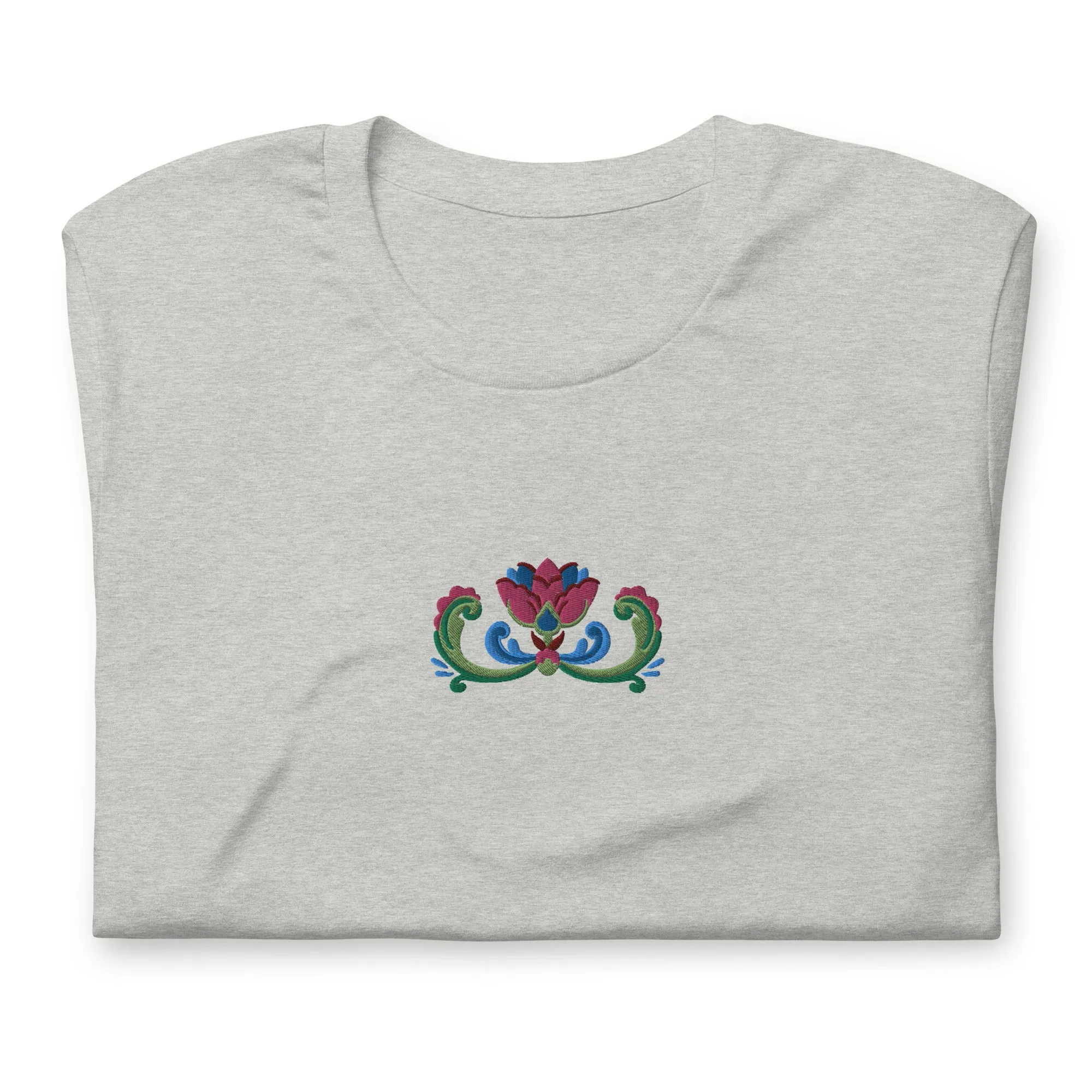 Norwegian Rosemaling Embroidered T-Shirt