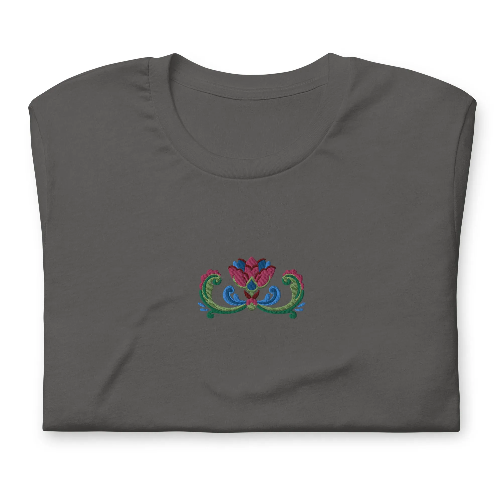 Norwegian Rosemaling Embroidered T-Shirt