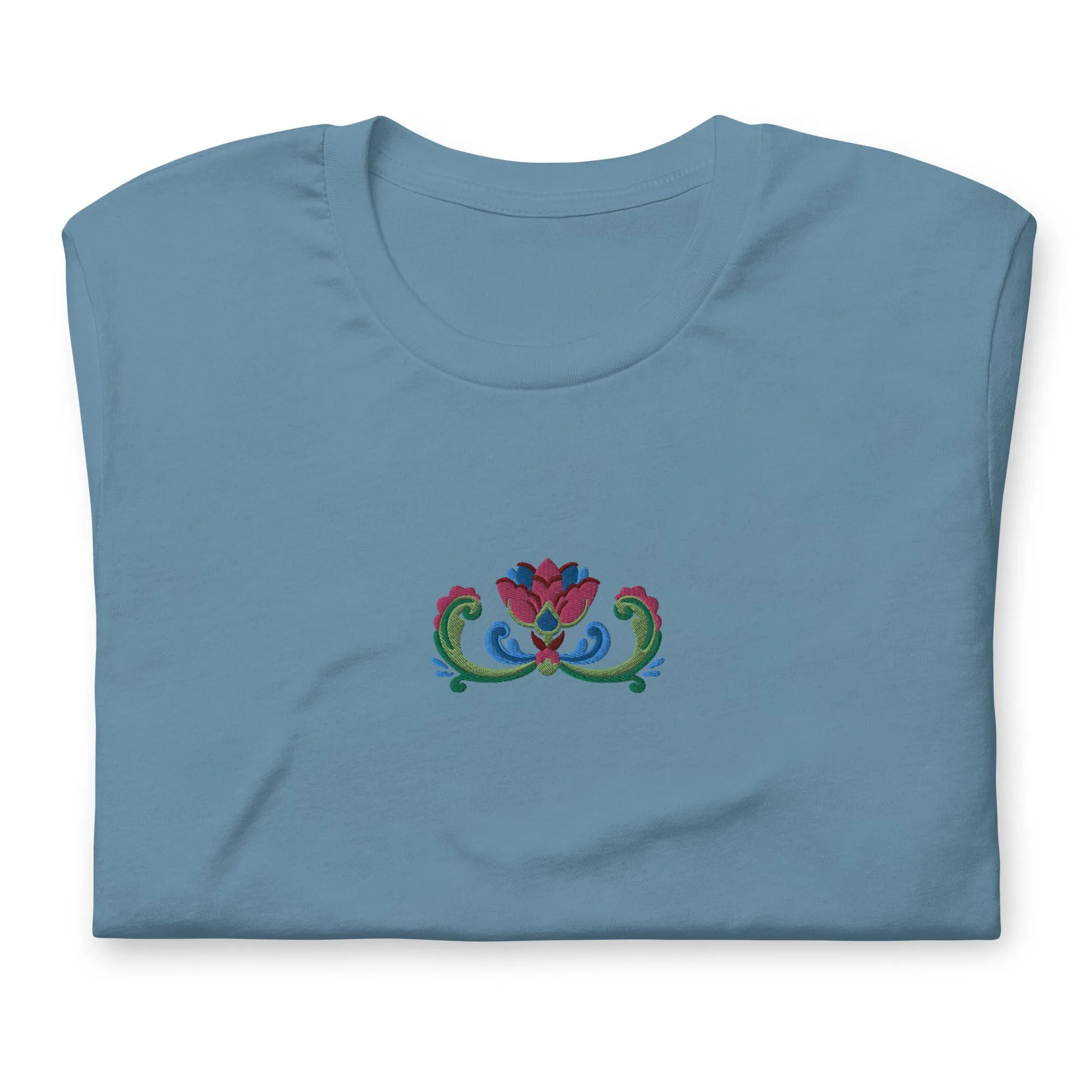 Norwegian Rosemaling Embroidered T-Shirt