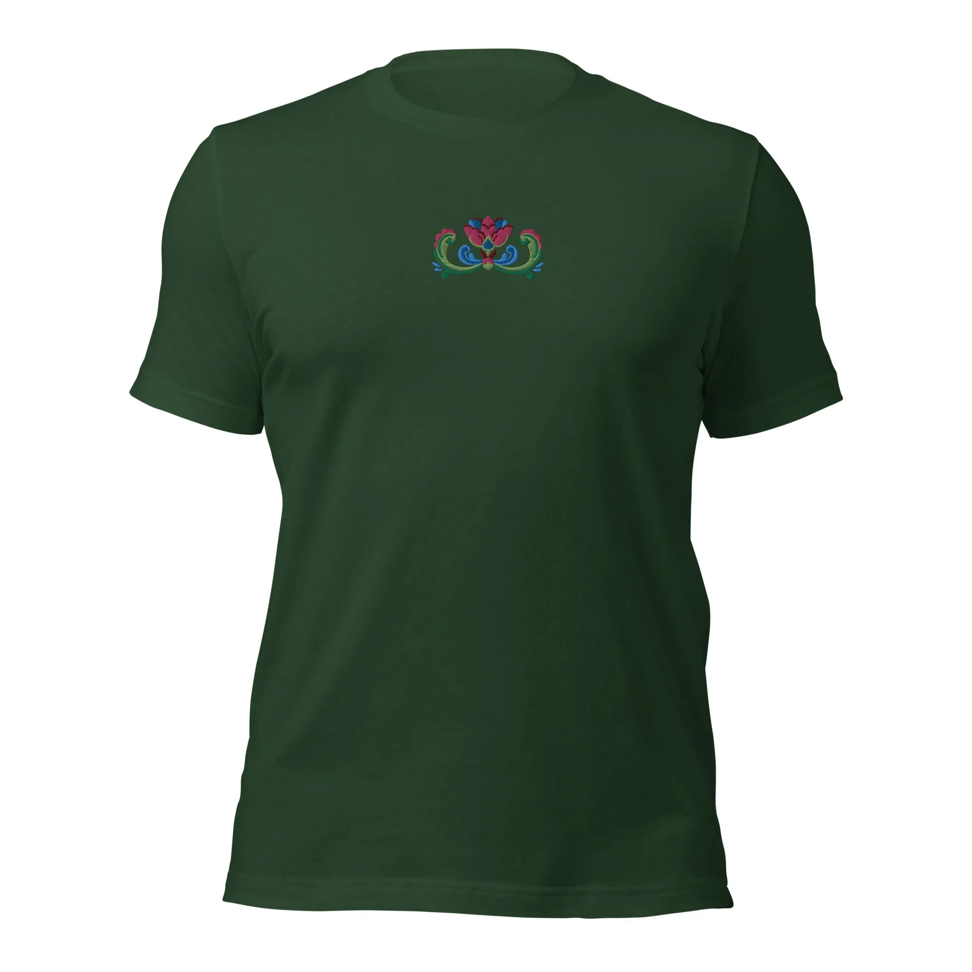 Norwegian Rosemaling Embroidered T-Shirt