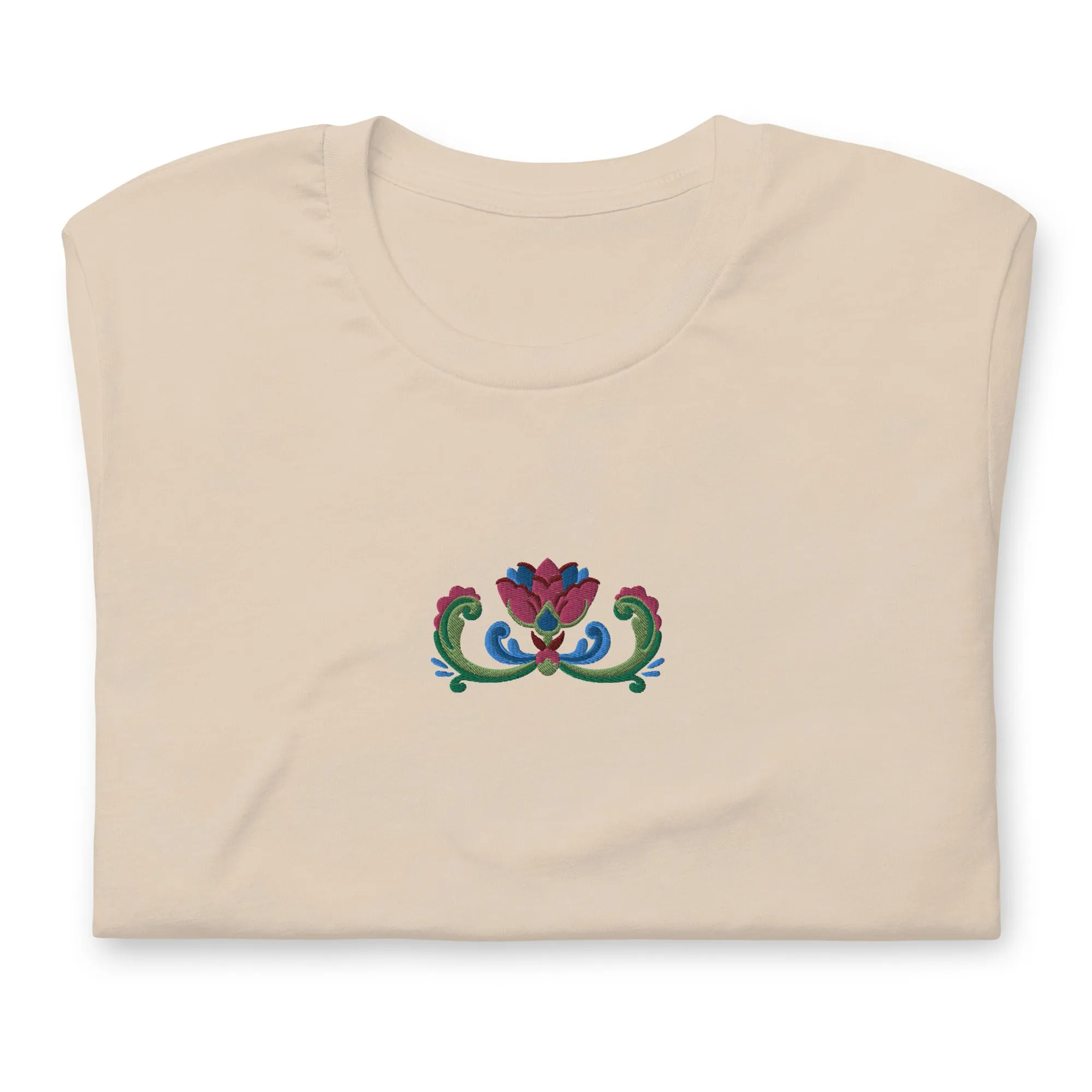 Norwegian Rosemaling Embroidered T-Shirt
