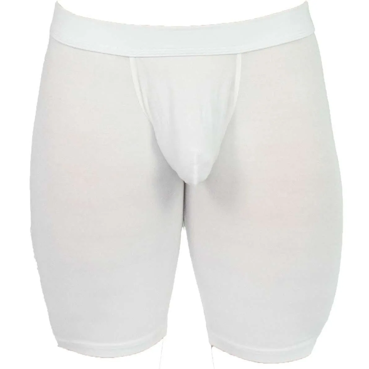 Obviously EliteMan Boxer Brief 9inch Leg - White