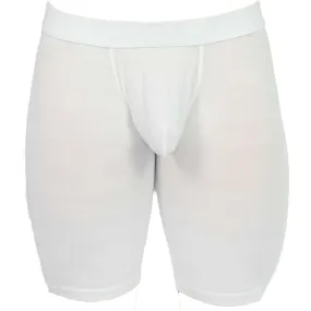Obviously EliteMan Boxer Brief 9inch Leg - White