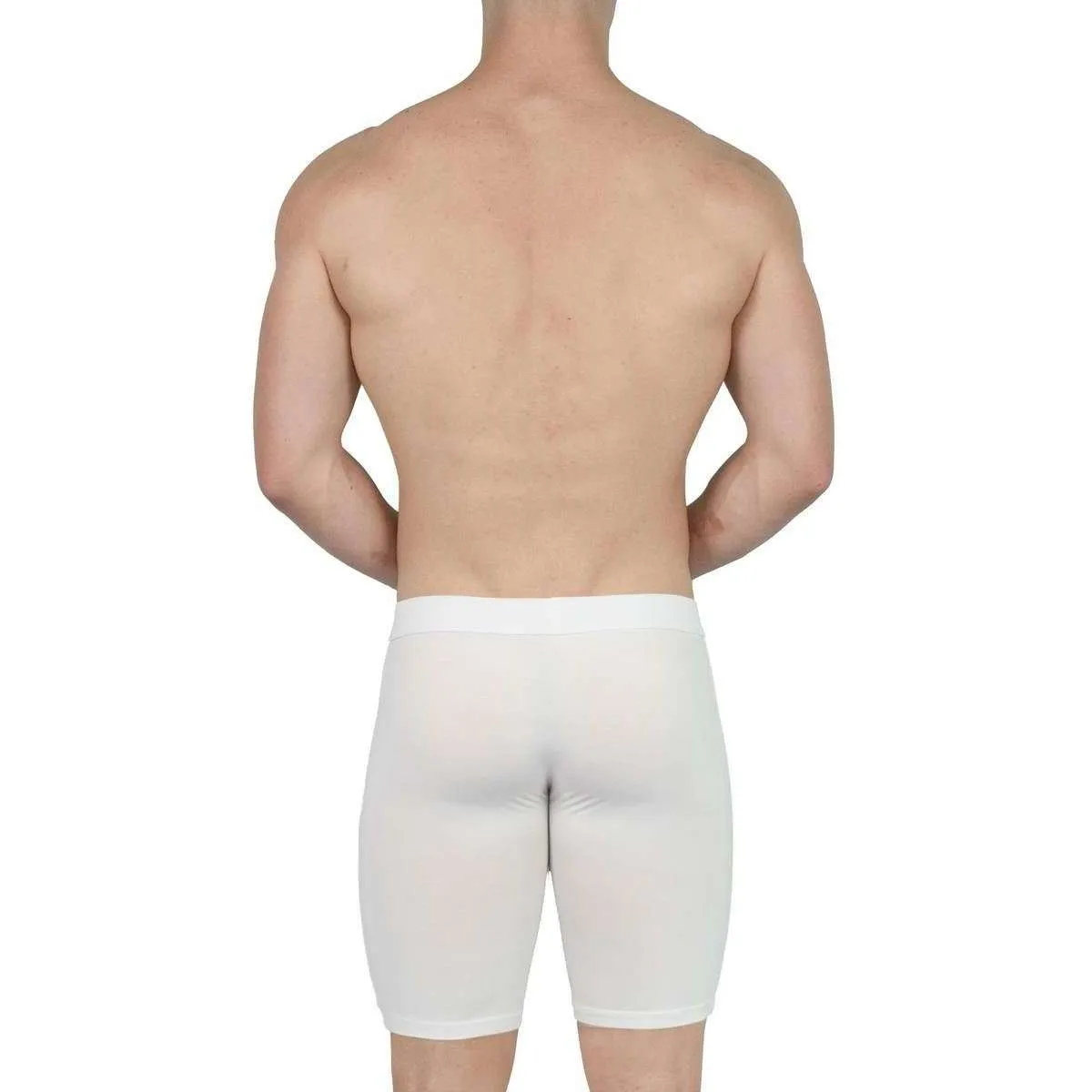 Obviously EliteMan Boxer Brief 9inch Leg - White