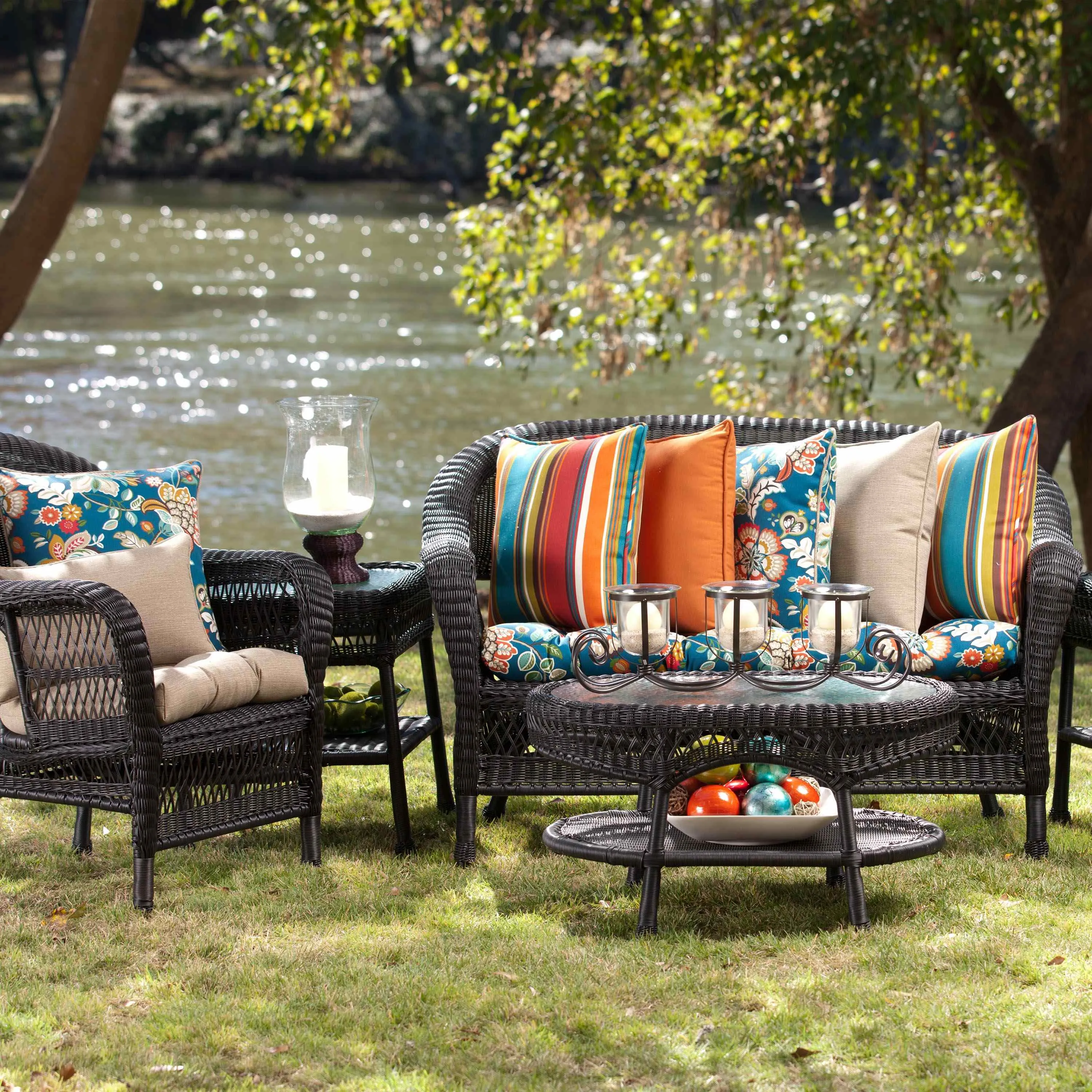 Outdoor/Indoor Monti Chino Over-sized Rectangular Throw Pillow (Set of 2)