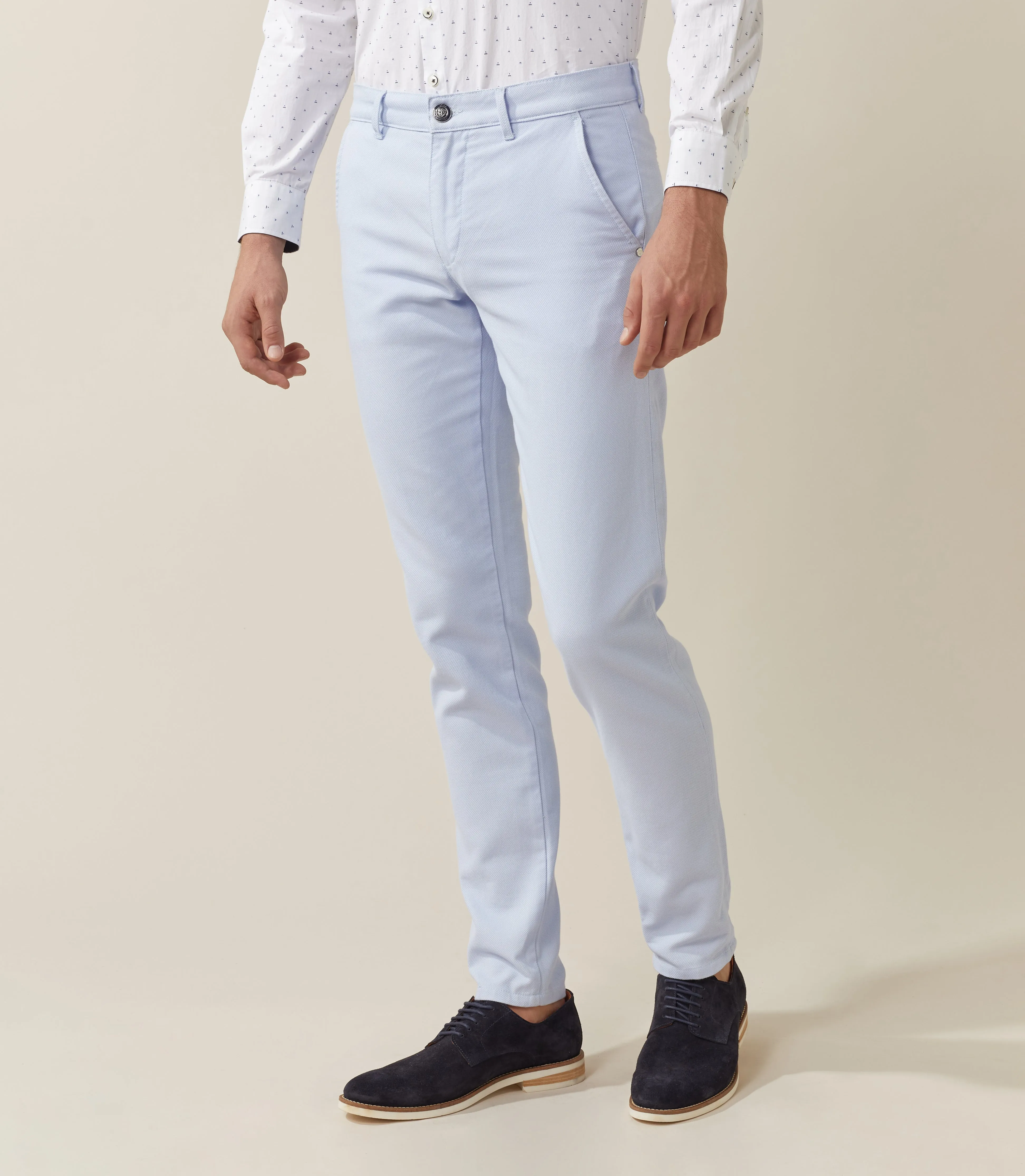 Pantalon urbain bleu-ciel "Nerrebi"