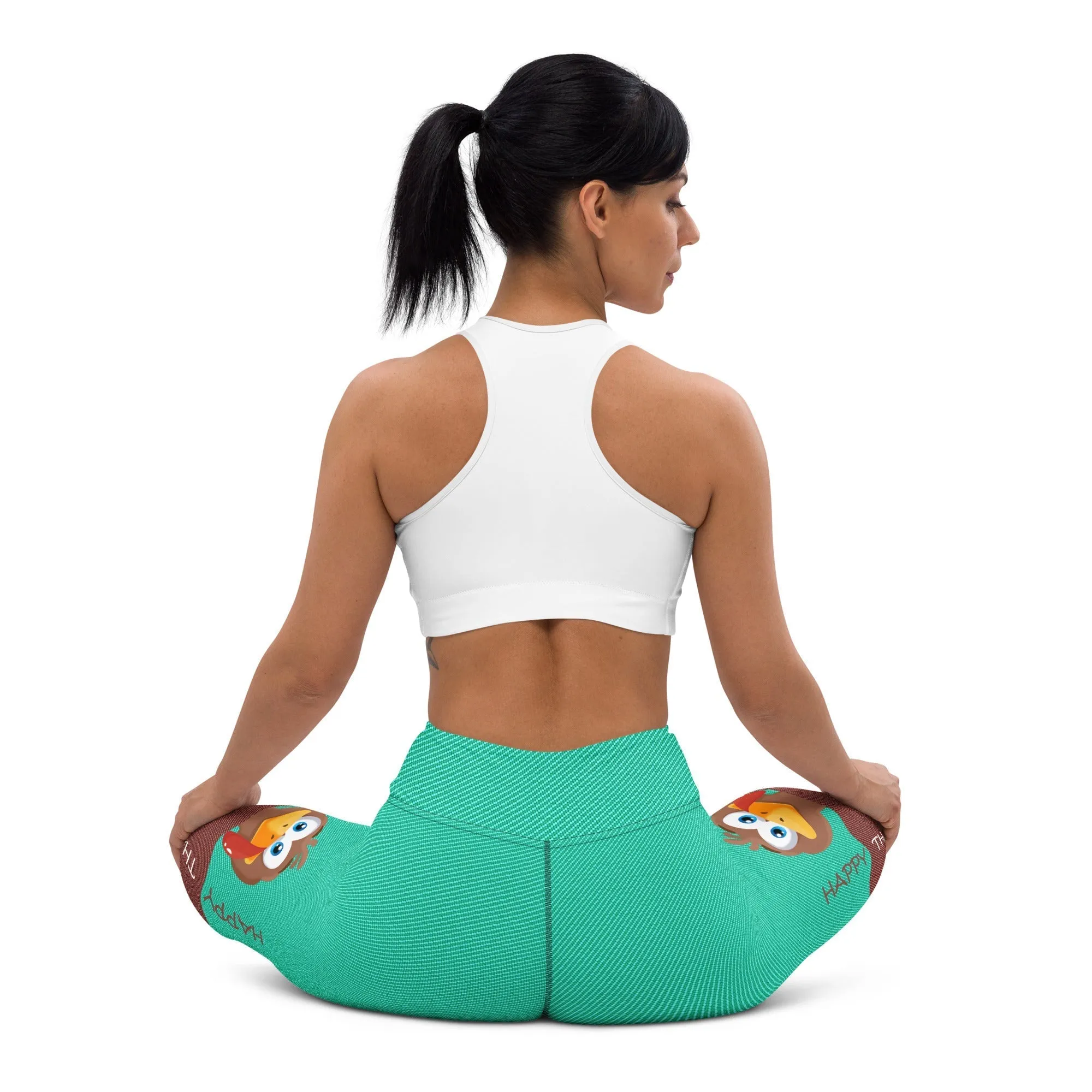 Peeking Turkey Yoga Leggings
