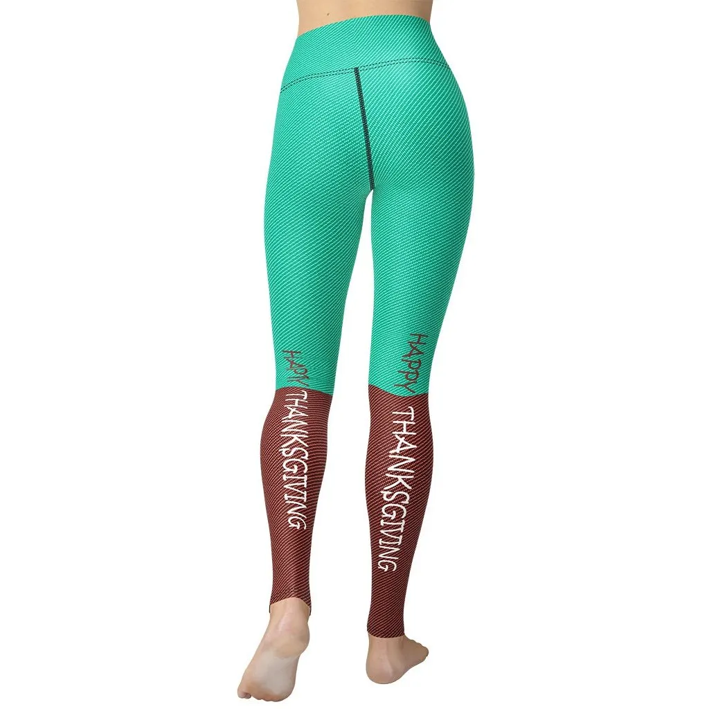 Peeking Turkey Yoga Leggings