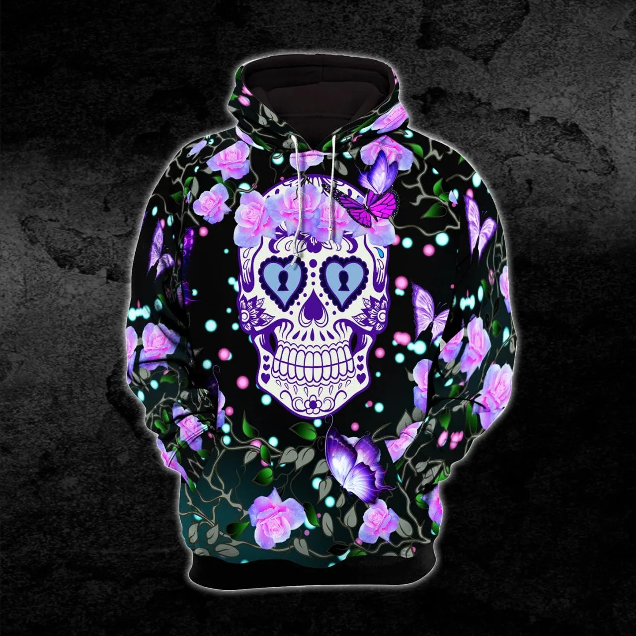 Pink Pastel Sugar Skull Combo Hoodie and Leggings