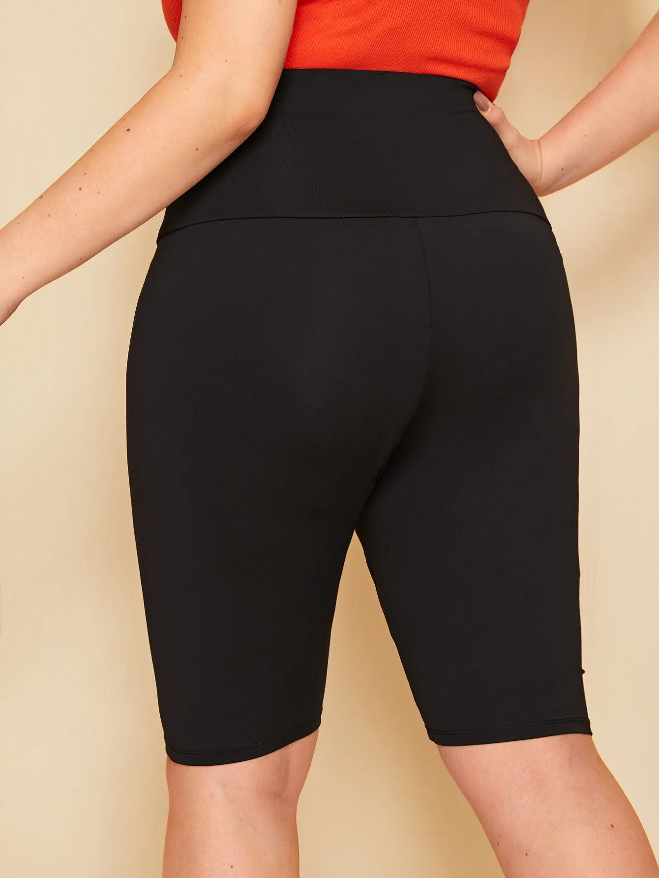 Plain Plus Size Leggings