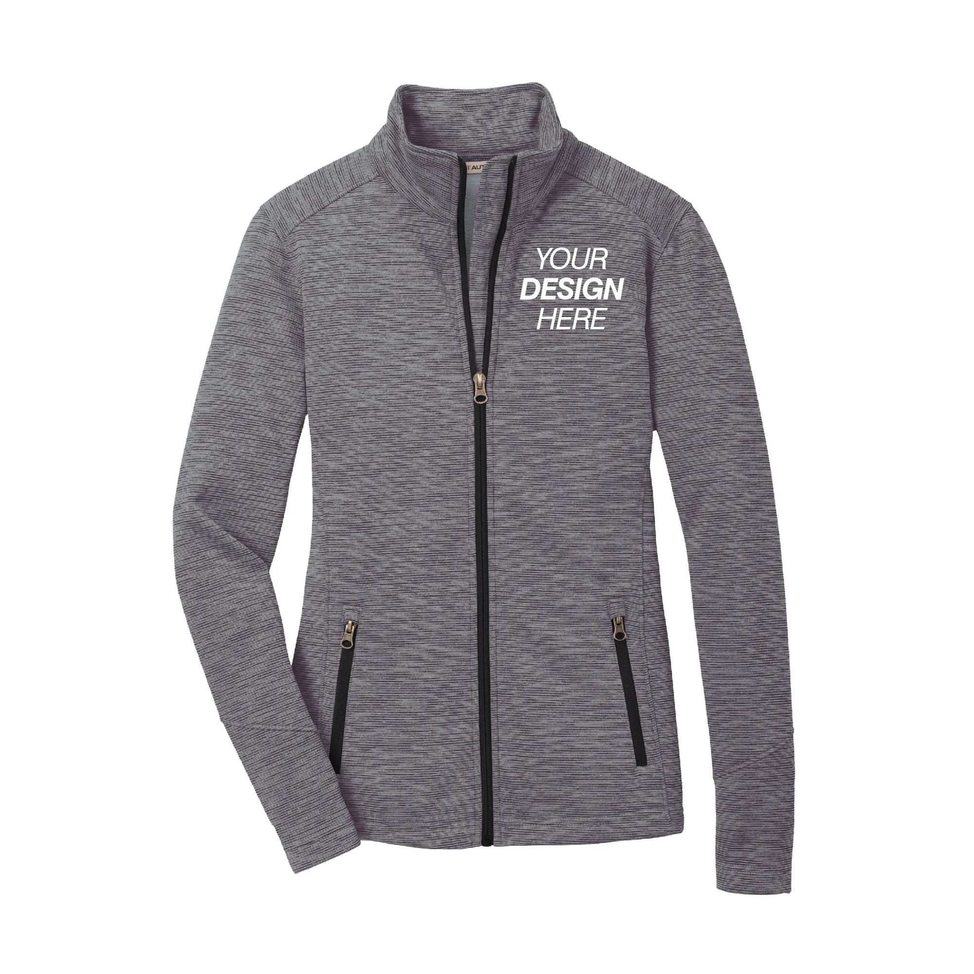 Port Authority® Ladies Digi Stripe Fleece Jacket