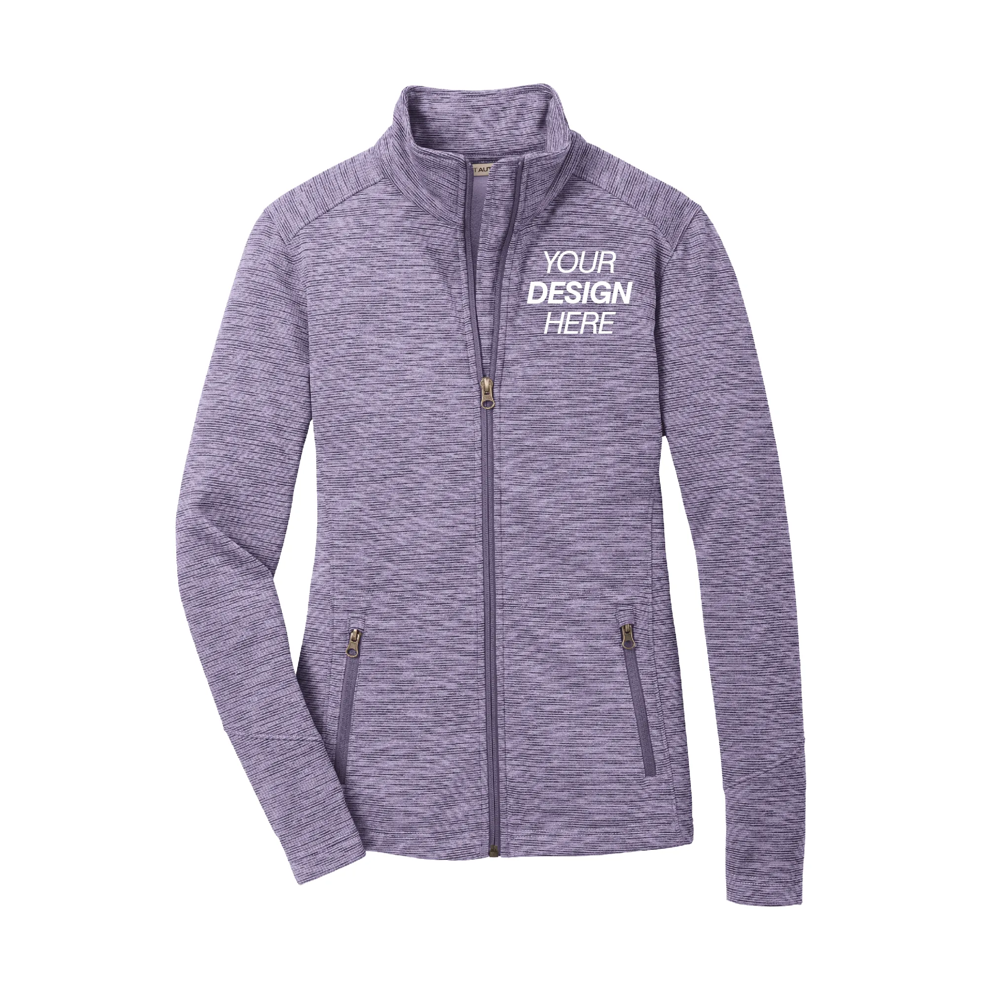 Port Authority® Ladies Digi Stripe Fleece Jacket