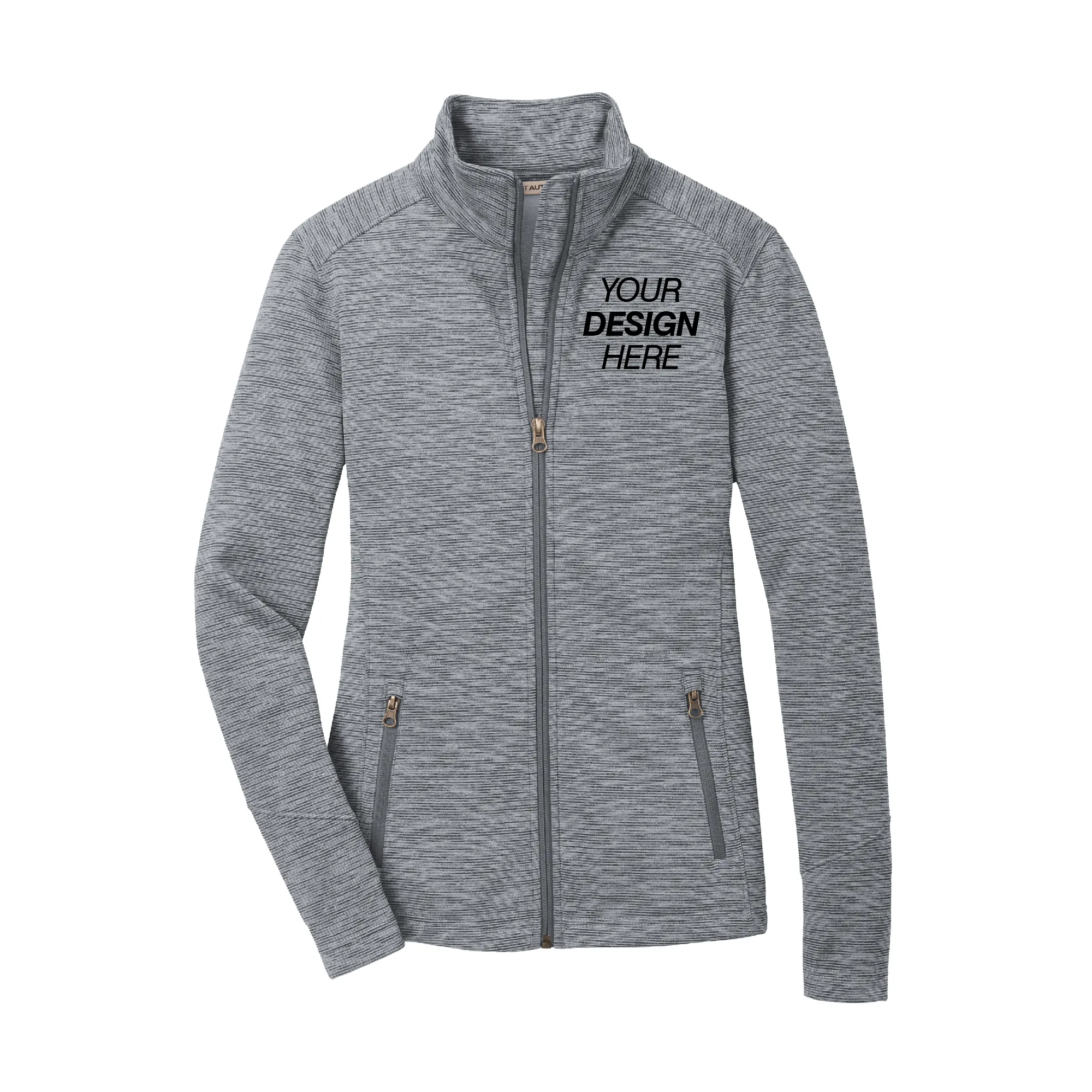 Port Authority® Ladies Digi Stripe Fleece Jacket