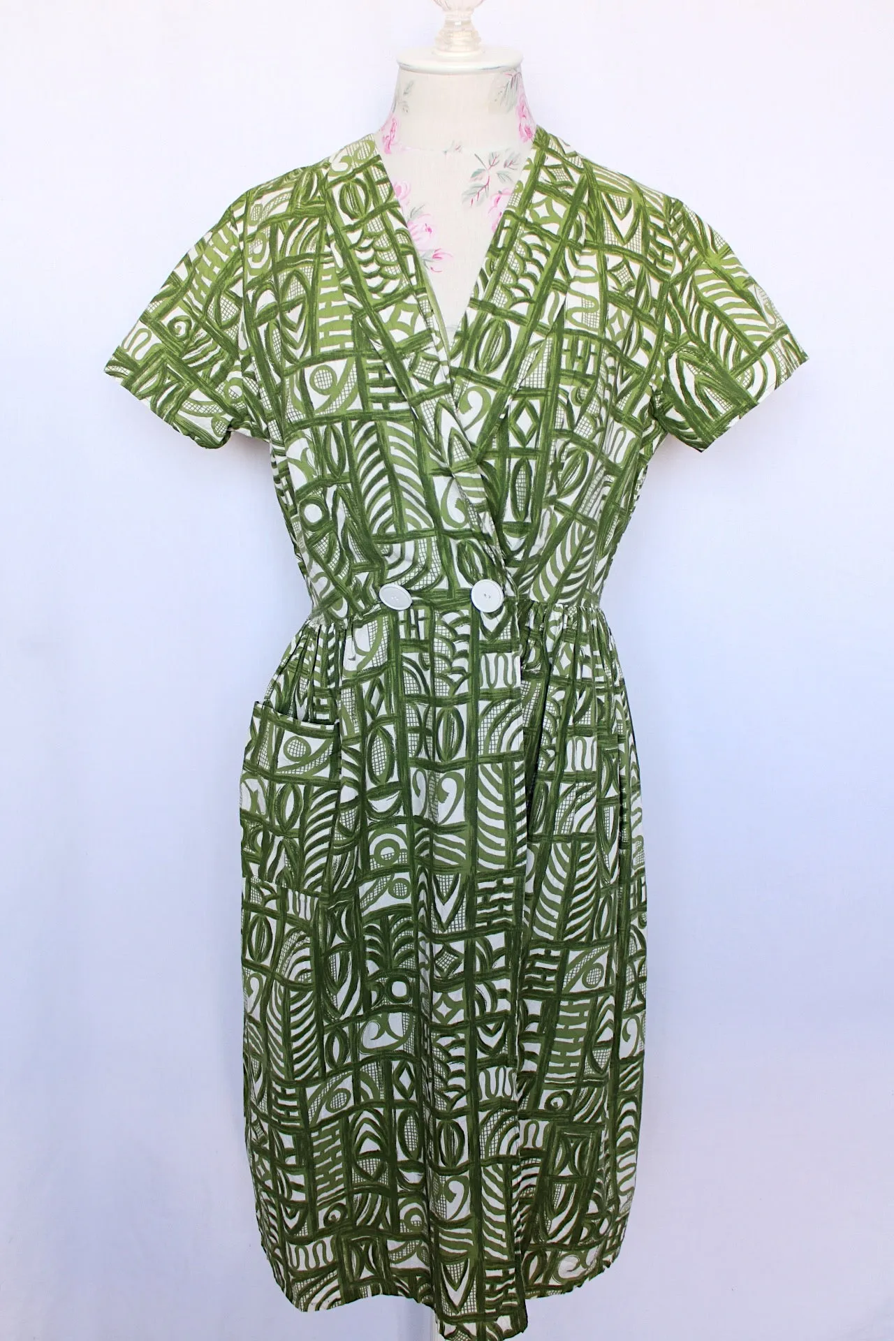 Printed Wrap Dress