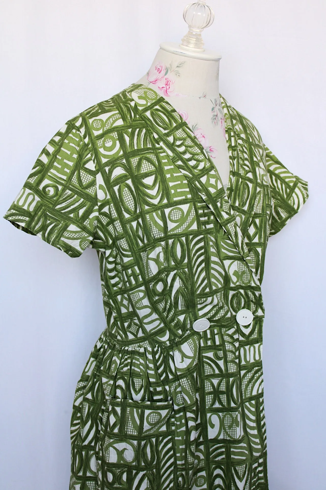 Printed Wrap Dress