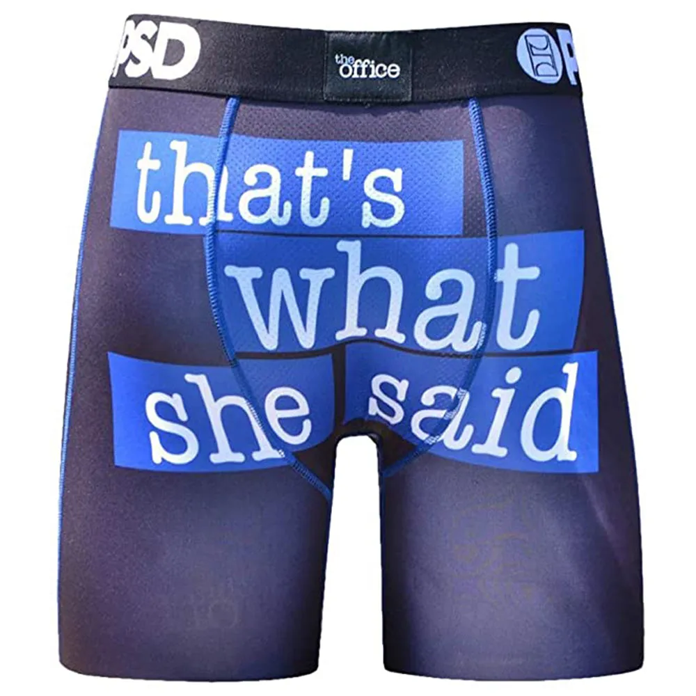 PSD Mens Black Boxer Brief Underwear - E11911039-BLK-S