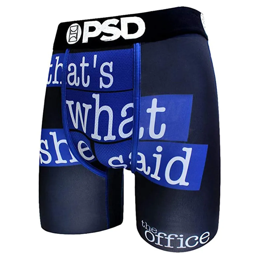 PSD Mens Black Boxer Brief Underwear - E11911039-BLK-S