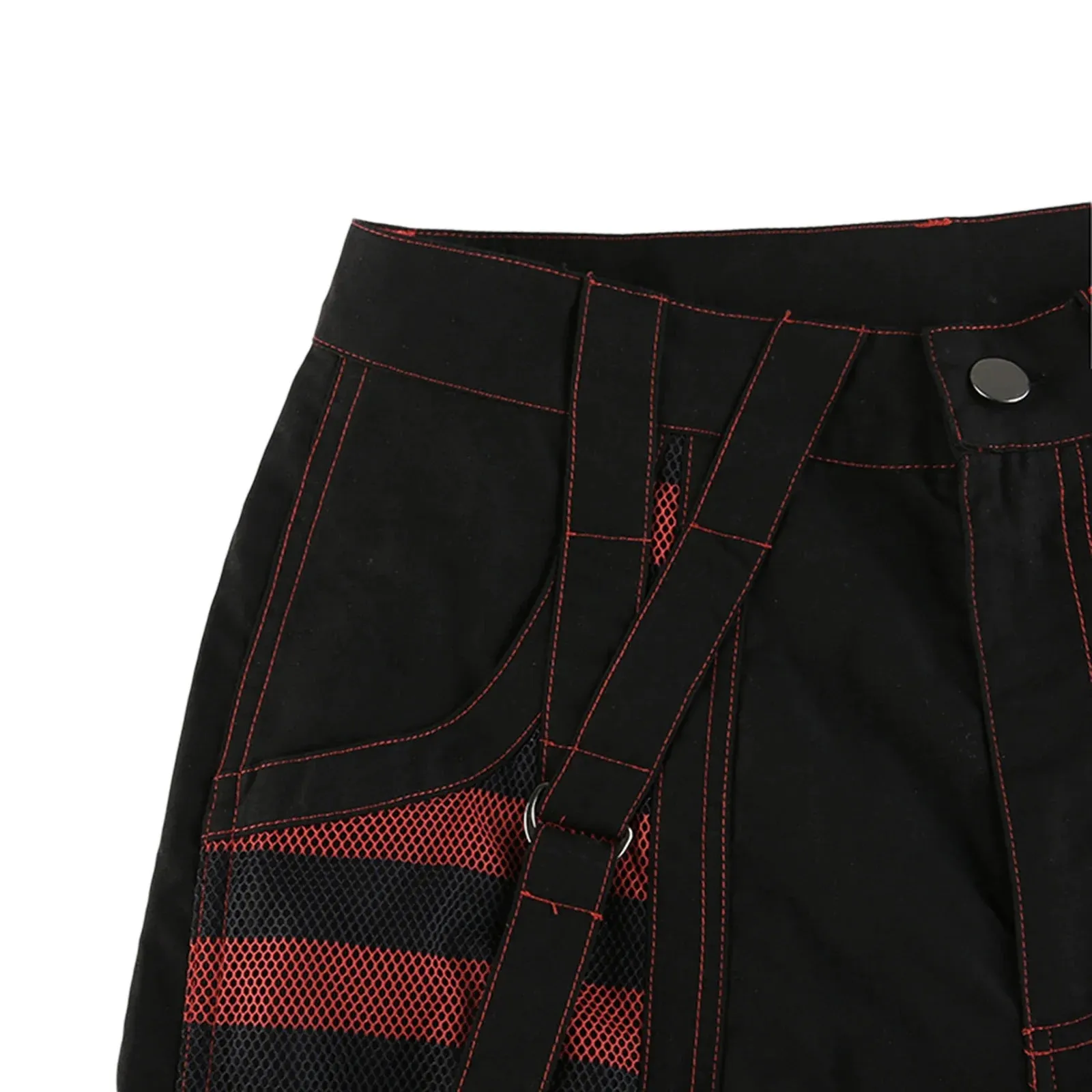 Punk Cargo Wide Straight Grunge Hippie Baggy Academic Dark Streetwear Gothic Pants