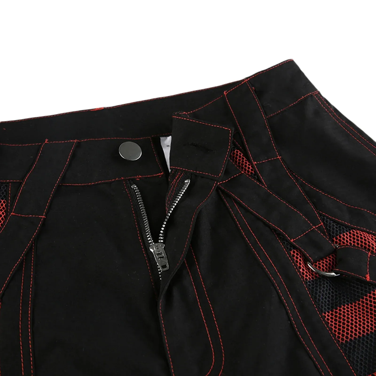 Punk Cargo Wide Straight Grunge Hippie Baggy Academic Dark Streetwear Gothic Pants