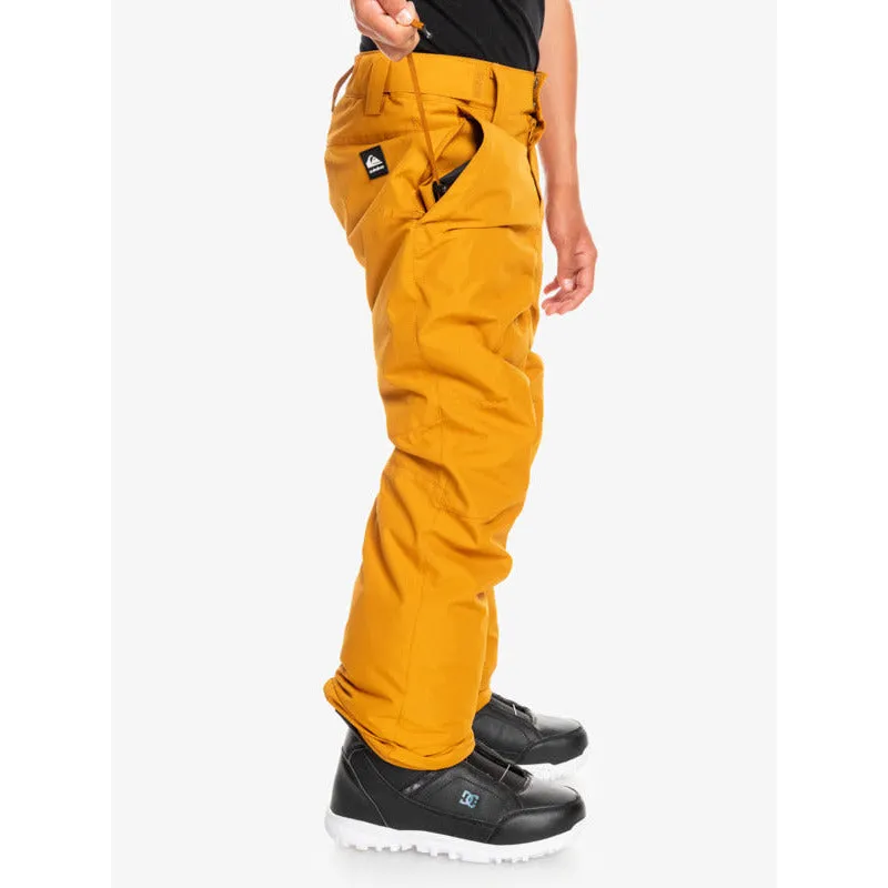 Quiksilver Estate Youth Pant- Buckthorn Brown (CNR0)