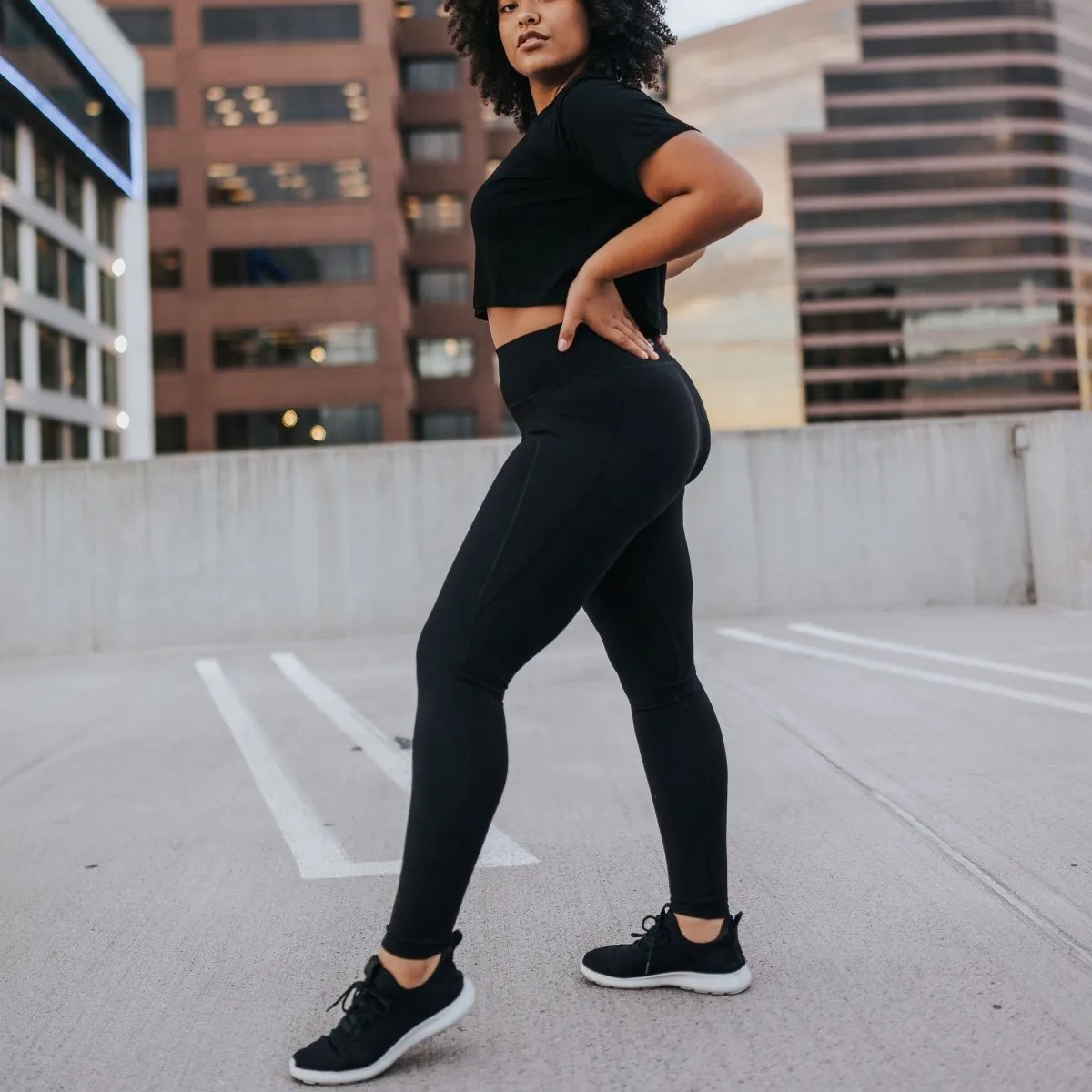 Ribbed Shakti Pants - Black